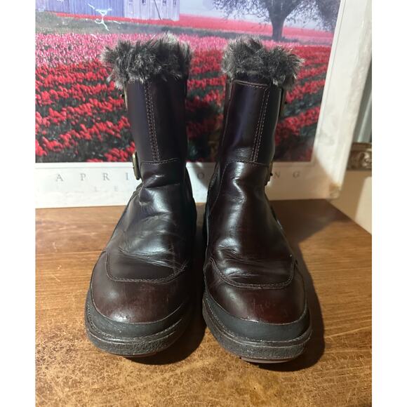 MERRELL TREMBLANT EZRA ZIP WATERPROOF Boots Sz 6 Leather Women J99076 Sherpa - Picture 3 of 7